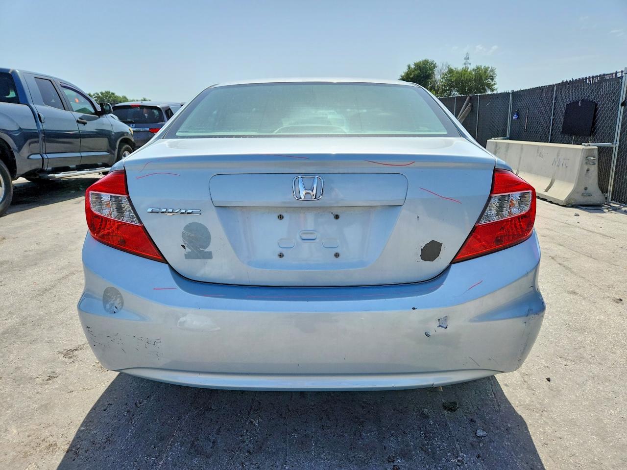 2012 Honda Civic Lx Blue vin: 2HGFB2F50CH512359