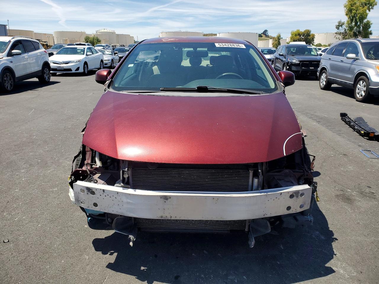 2012 Honda Civic Lx Burgundy vin: 2HGFB2F50CH512619