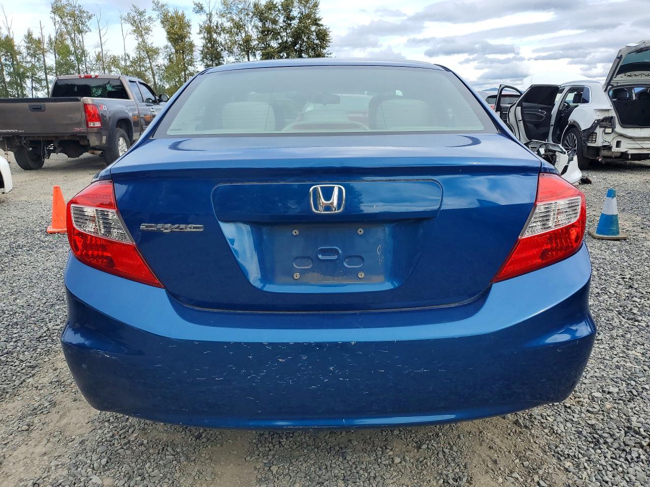 2012 Honda Civic Lx Blue vin: 2HGFB2F50CH513060