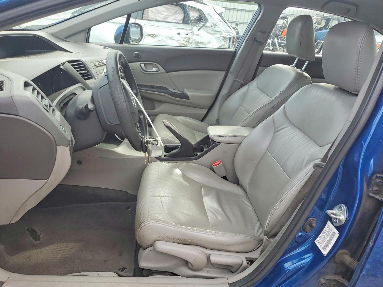 2012 Honda Civic Lx Blue vin: 2HGFB2F50CH513060