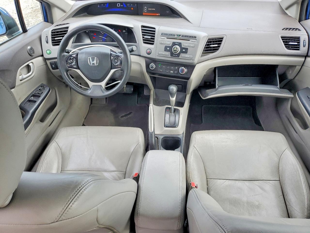 2012 Honda Civic Lx Blue vin: 2HGFB2F50CH513060