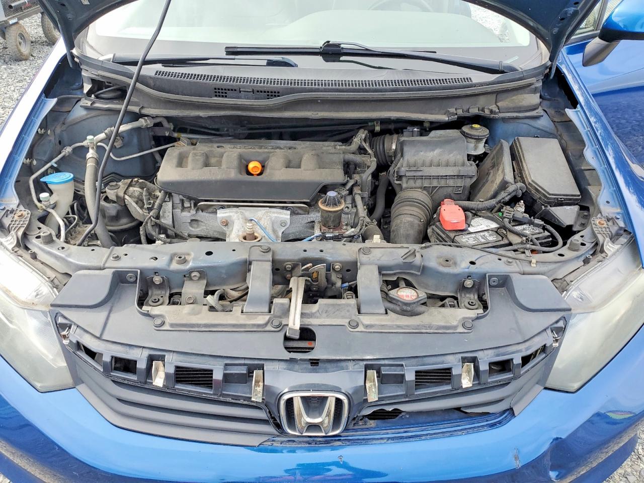 2012 Honda Civic Lx Blue vin: 2HGFB2F50CH513060