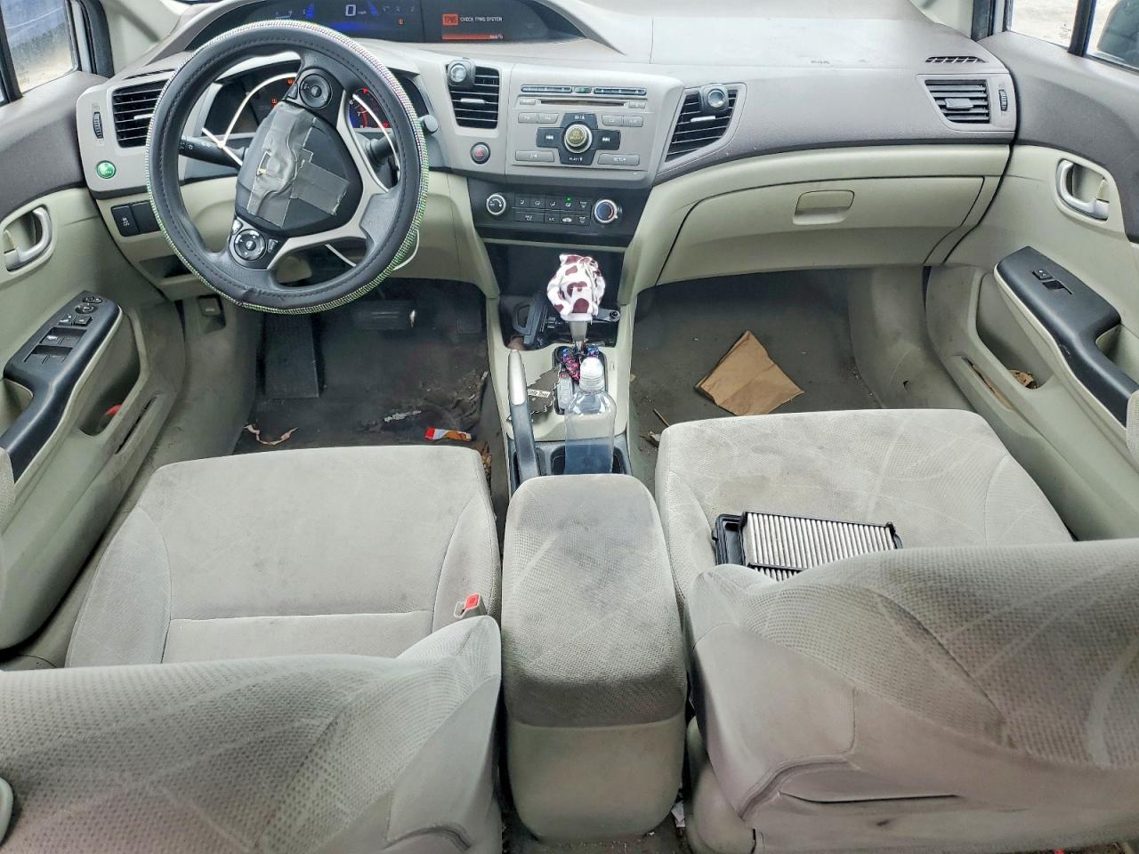 2012 Honda Civic Lx Silver vin: 2HGFB2F50CH524303