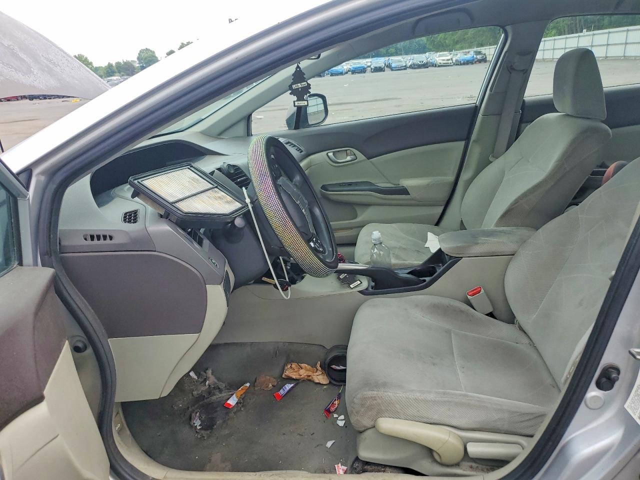 2012 Honda Civic Lx Silver vin: 2HGFB2F50CH524303