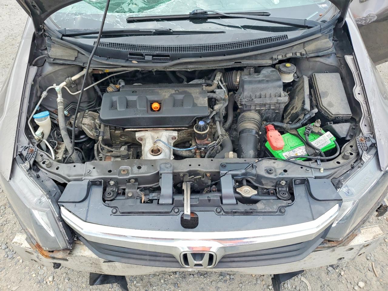 2012 Honda Civic Lx Gray vin: 2HGFB2F50CH526598
