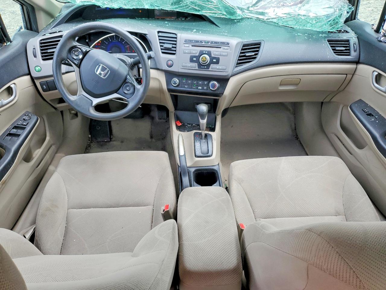 2012 Honda Civic Lx Gray vin: 2HGFB2F50CH526598