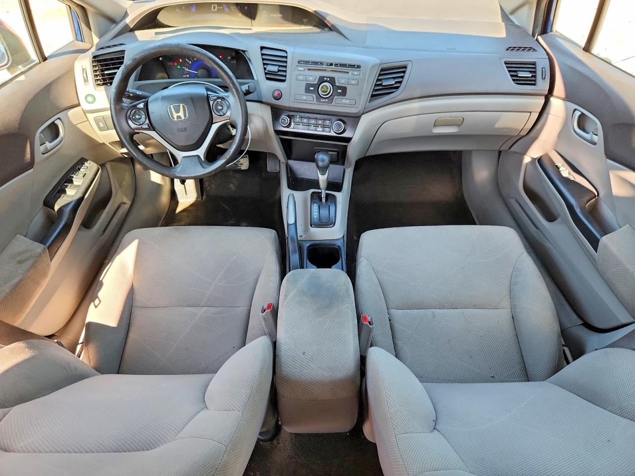 2012 Honda Civic Lx Blue vin: 2HGFB2F50CH537116