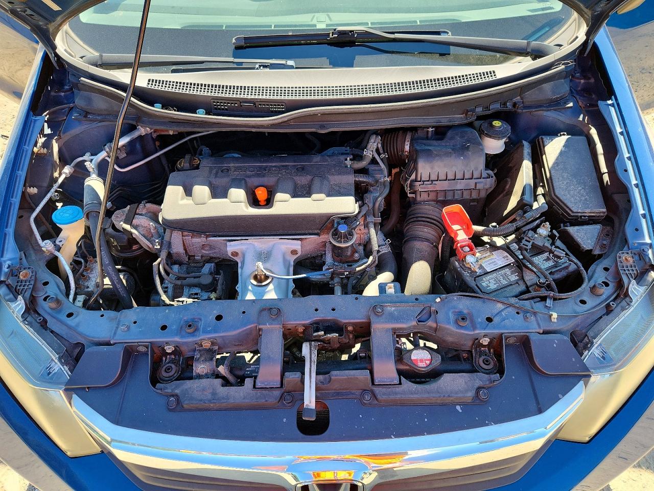 2012 Honda Civic Lx Blue vin: 2HGFB2F50CH537116