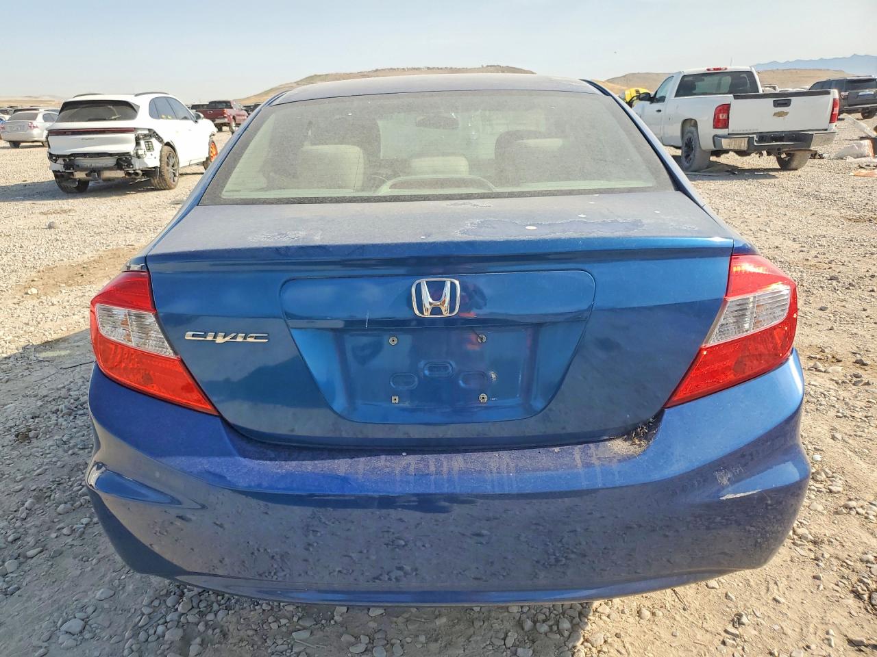 2012 Honda Civic Lx Blue vin: 2HGFB2F50CH539593