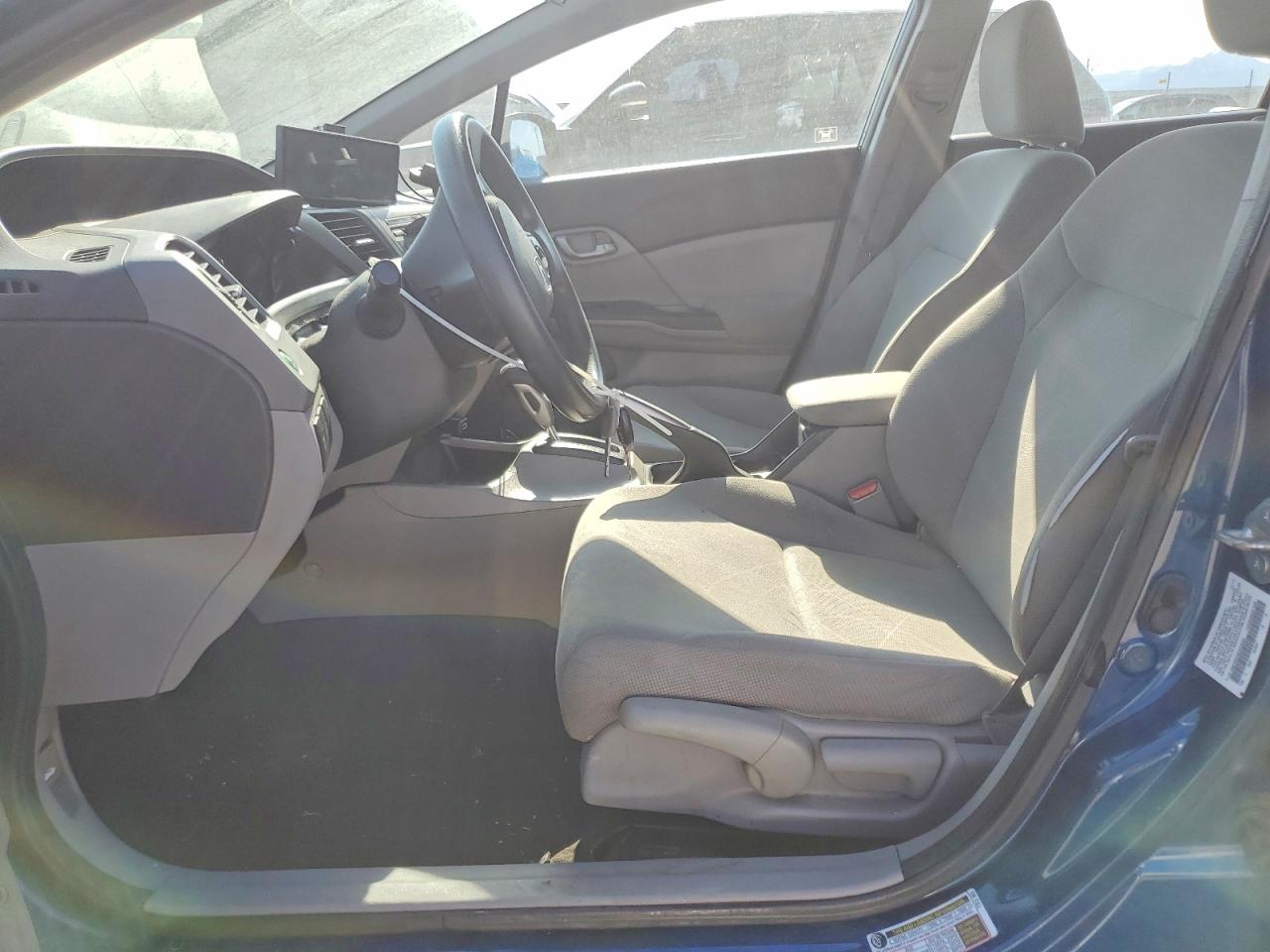 2012 Honda Civic Lx Blue vin: 2HGFB2F50CH539593