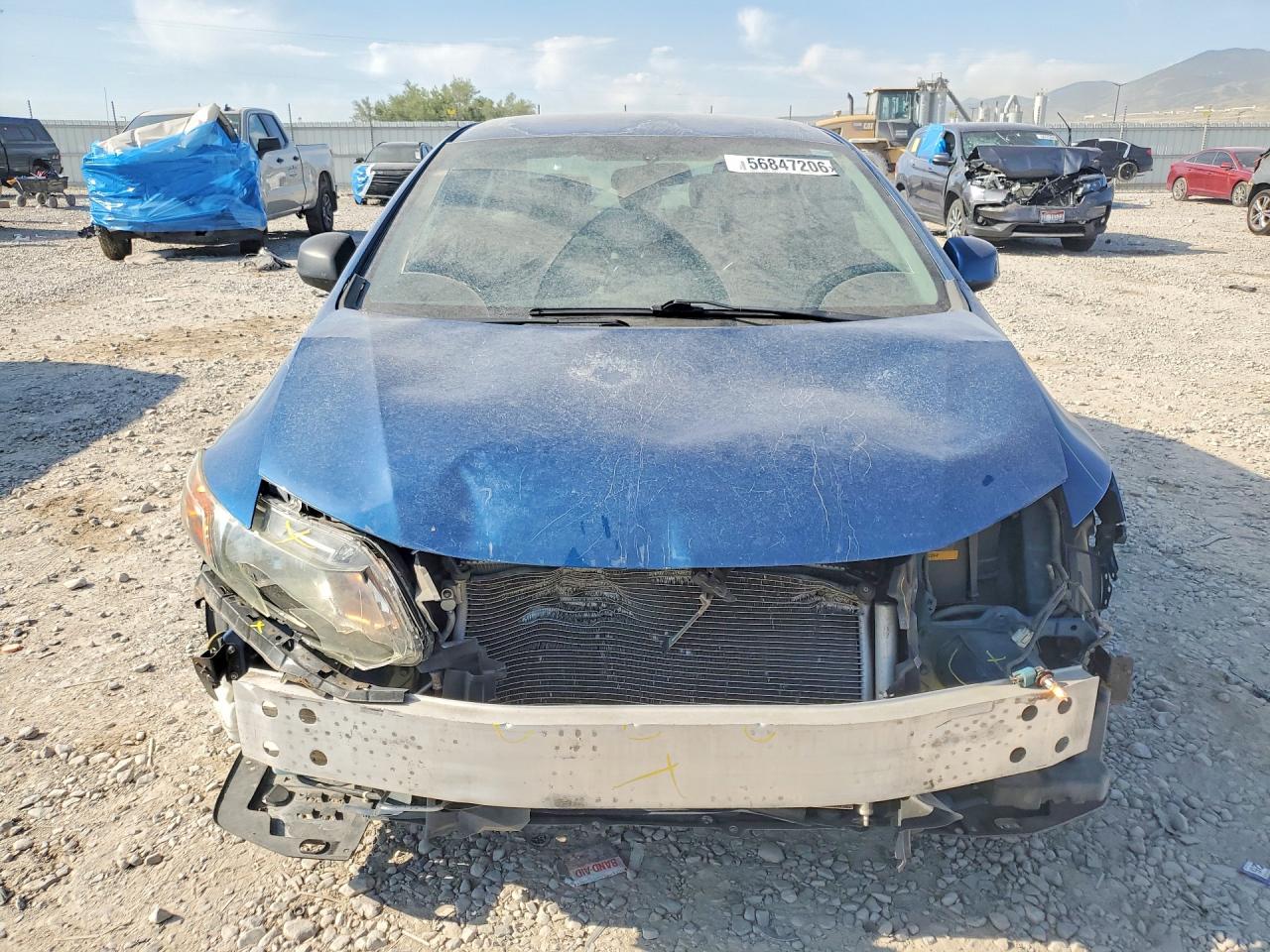 2012 Honda Civic Lx Blue vin: 2HGFB2F50CH539593
