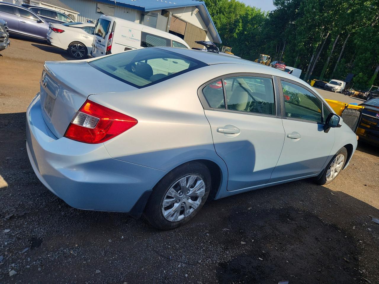 2012 Honda Civic Lx Silver vin: 2HGFB2F50CH540601