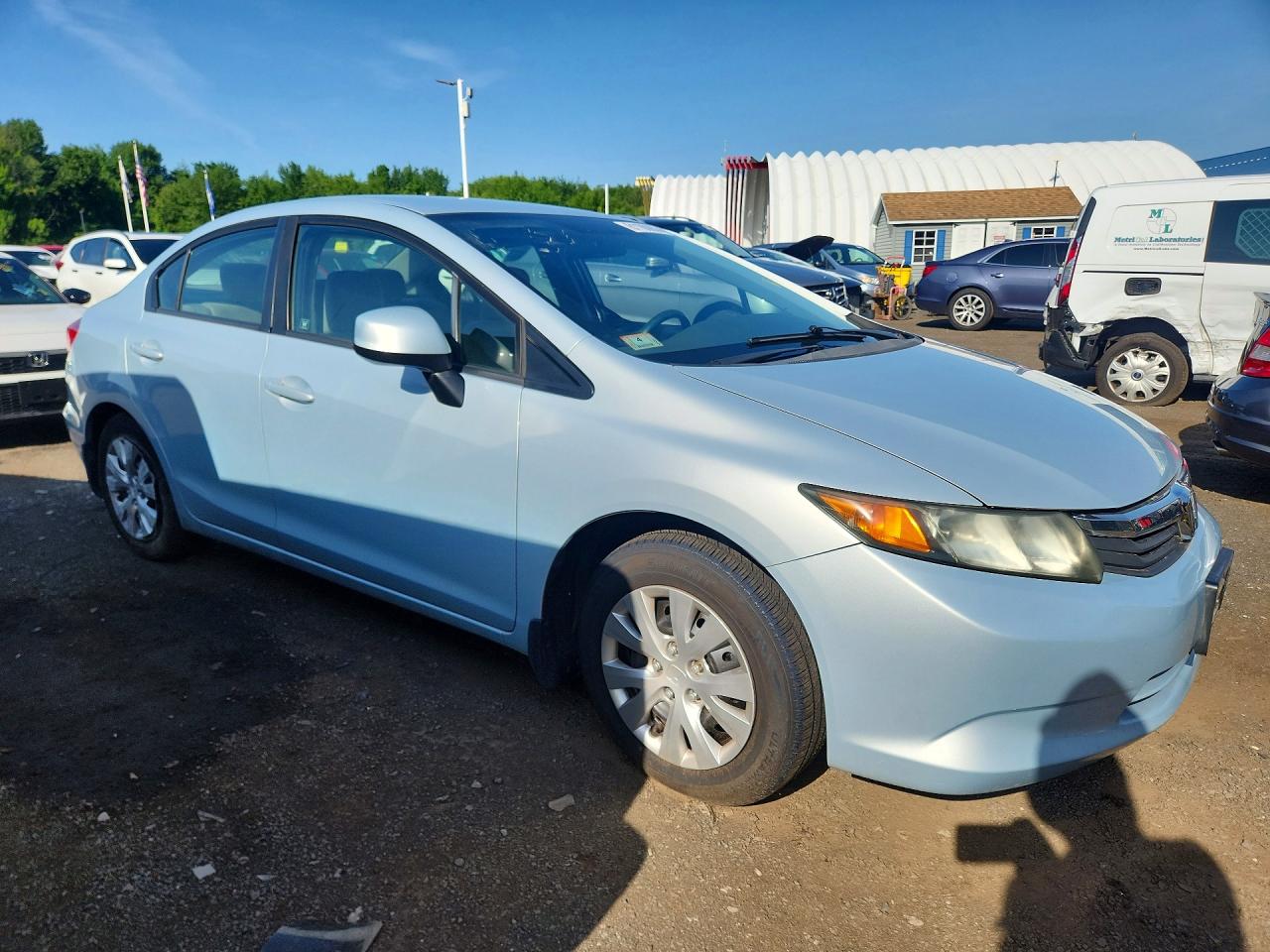 2012 Honda Civic Lx Silver vin: 2HGFB2F50CH540601
