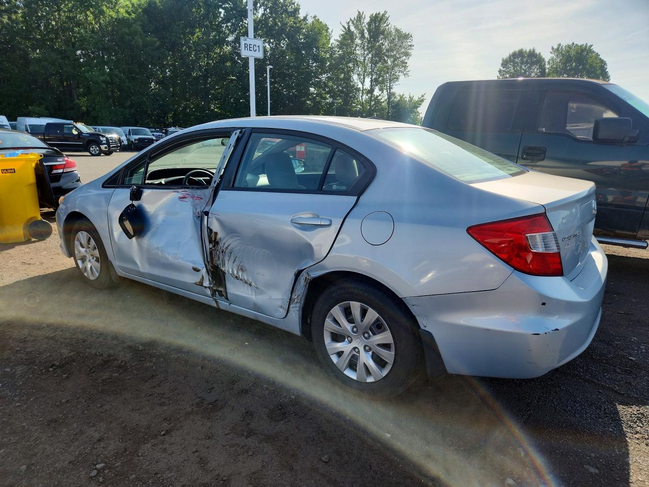 2012 Honda Civic Lx Silver vin: 2HGFB2F50CH540601