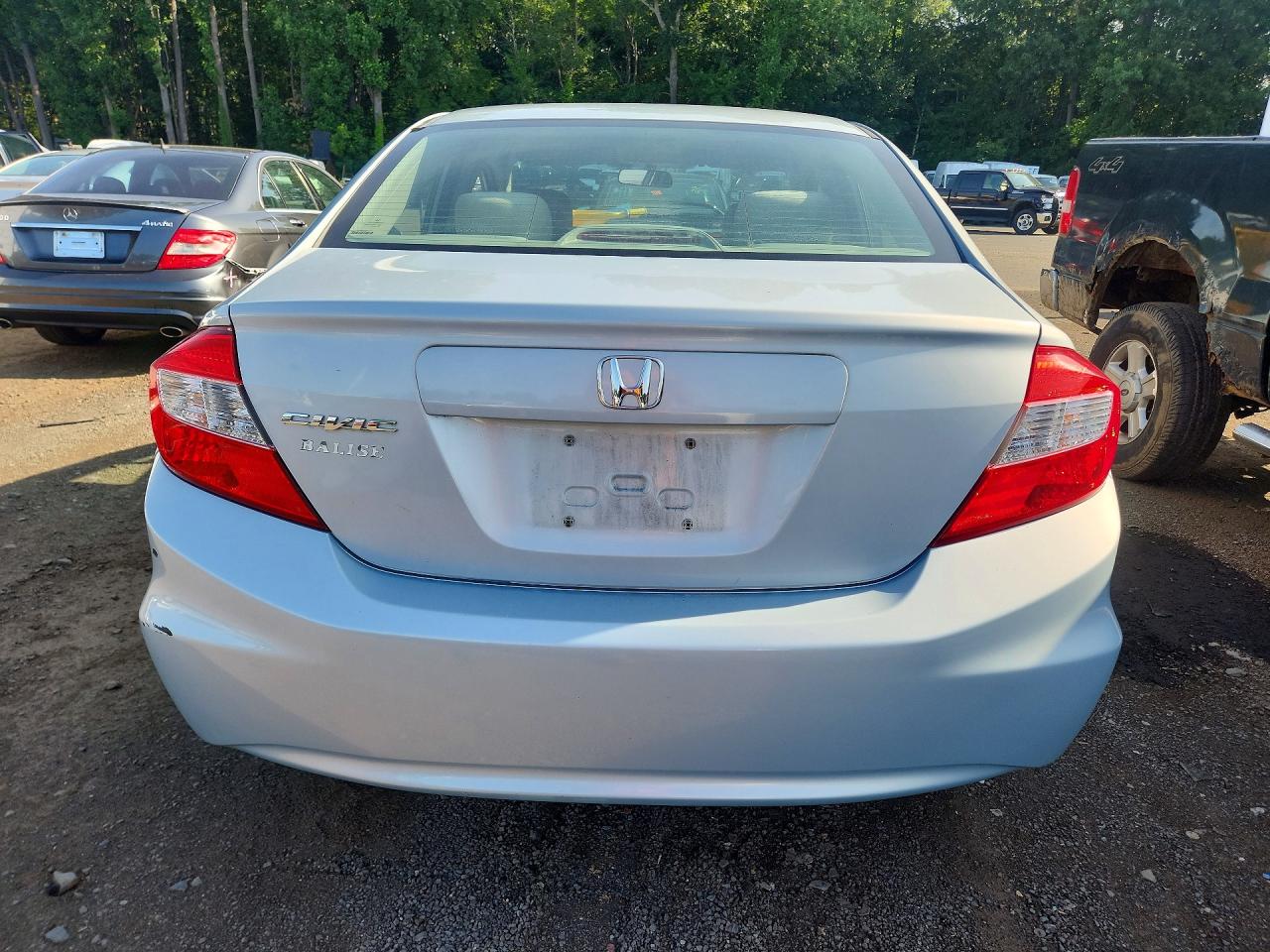 2012 Honda Civic Lx Silver vin: 2HGFB2F50CH540601