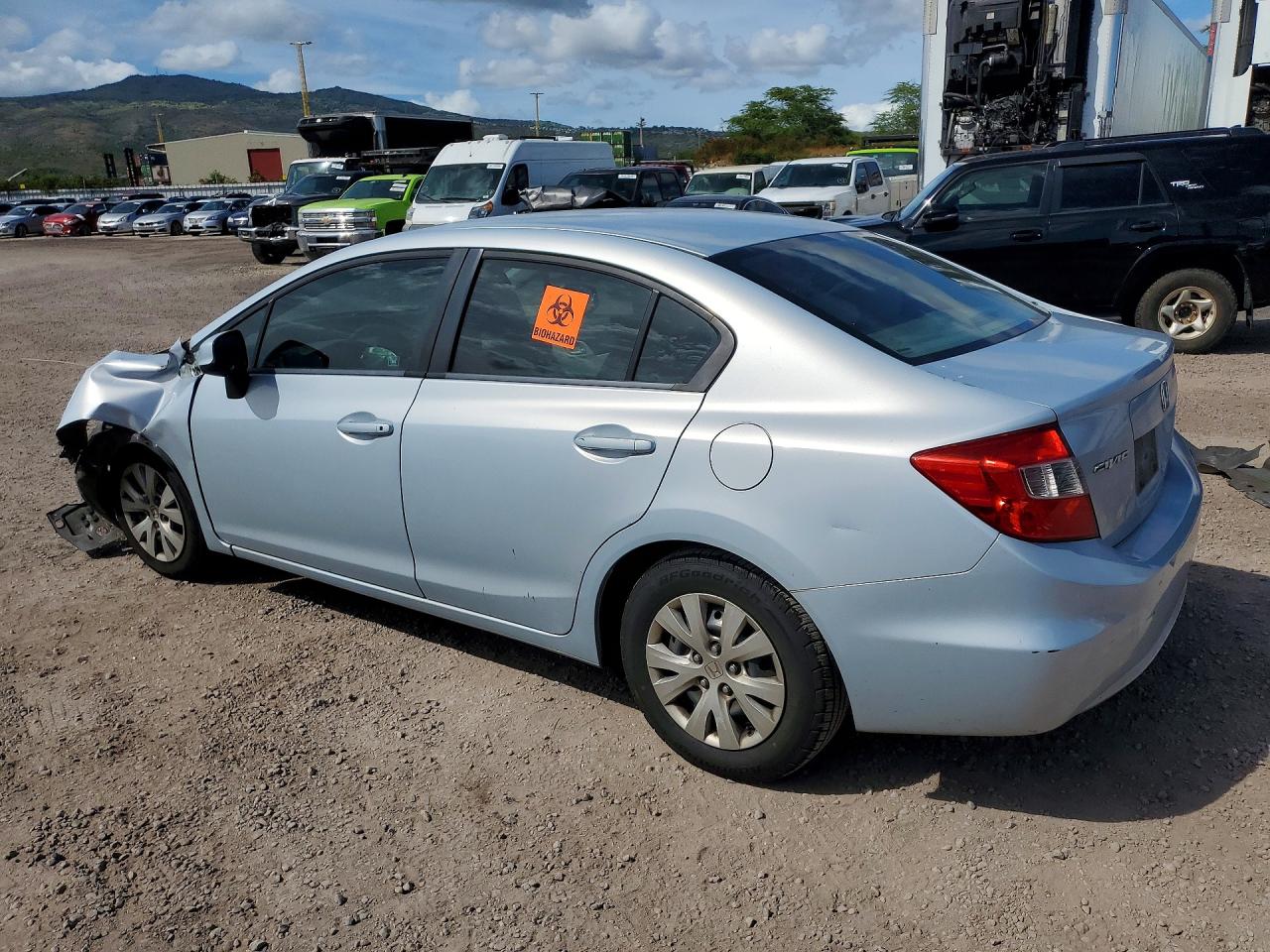 2012 Honda Civic Lx Silver vin: 2HGFB2F50CH559276