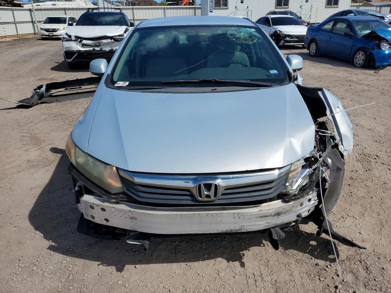 2012 Honda Civic Lx Silver vin: 2HGFB2F50CH559276