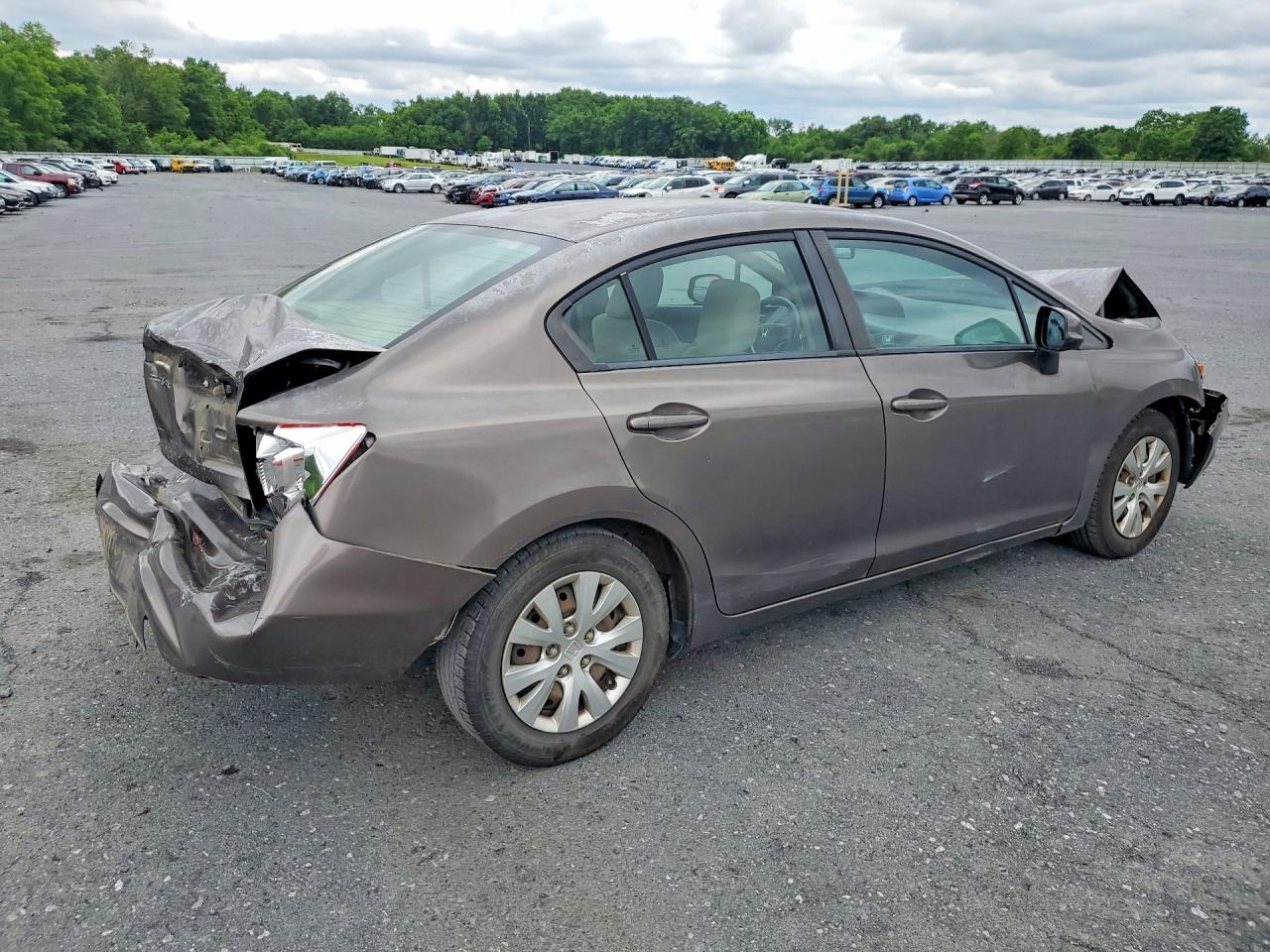 2012 Honda Civic Lx Gray vin: 2HGFB2F50CH560251