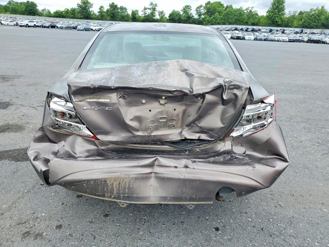 2012 Honda Civic Lx Gray vin: 2HGFB2F50CH560251
