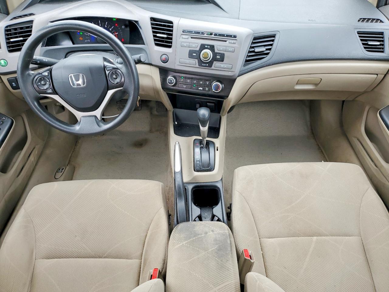 2012 Honda Civic Lx Gray vin: 2HGFB2F50CH560251
