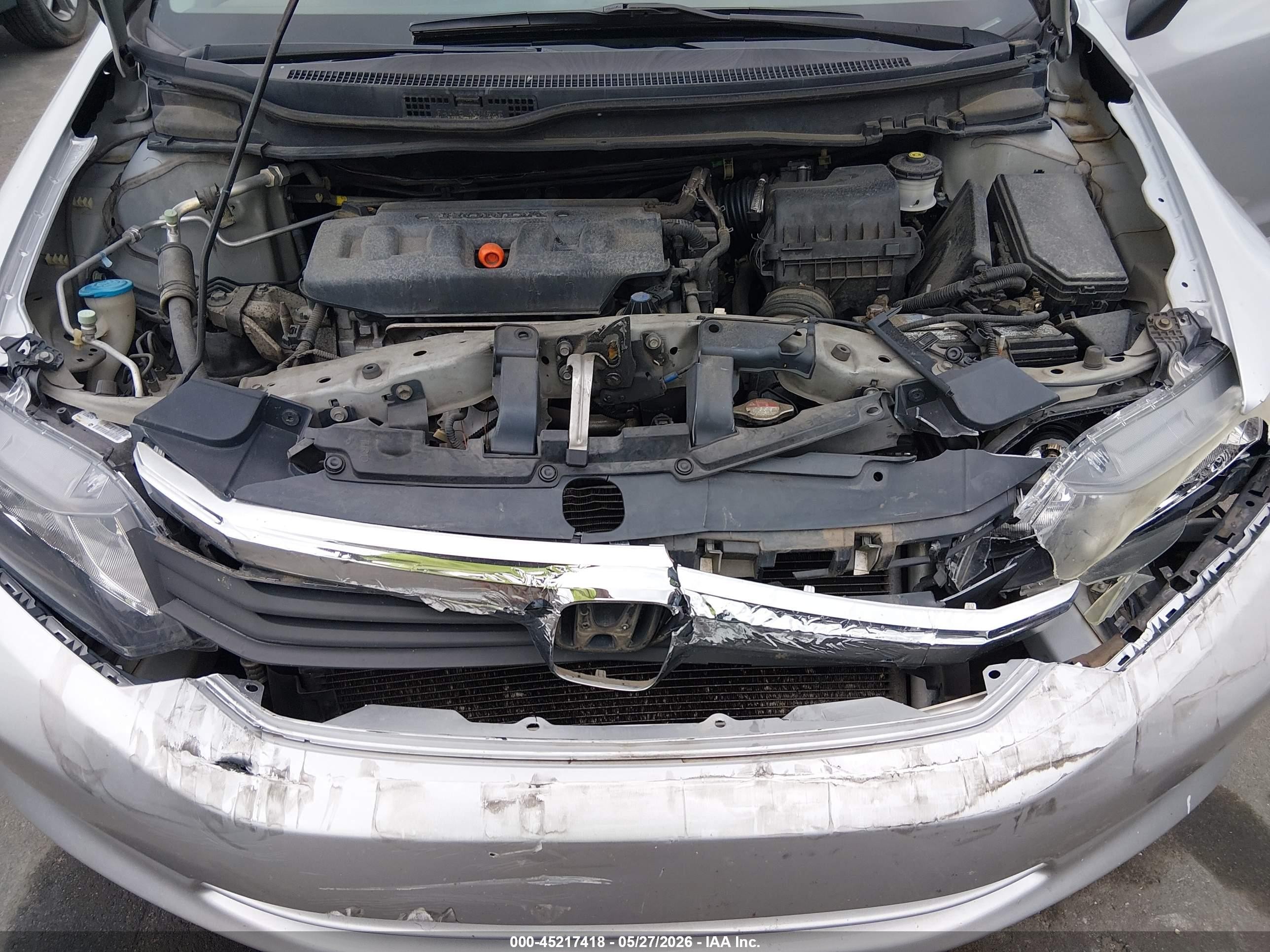 2012 Honda Civic Lx Silver vin: 2HGFB2F50CH560881
