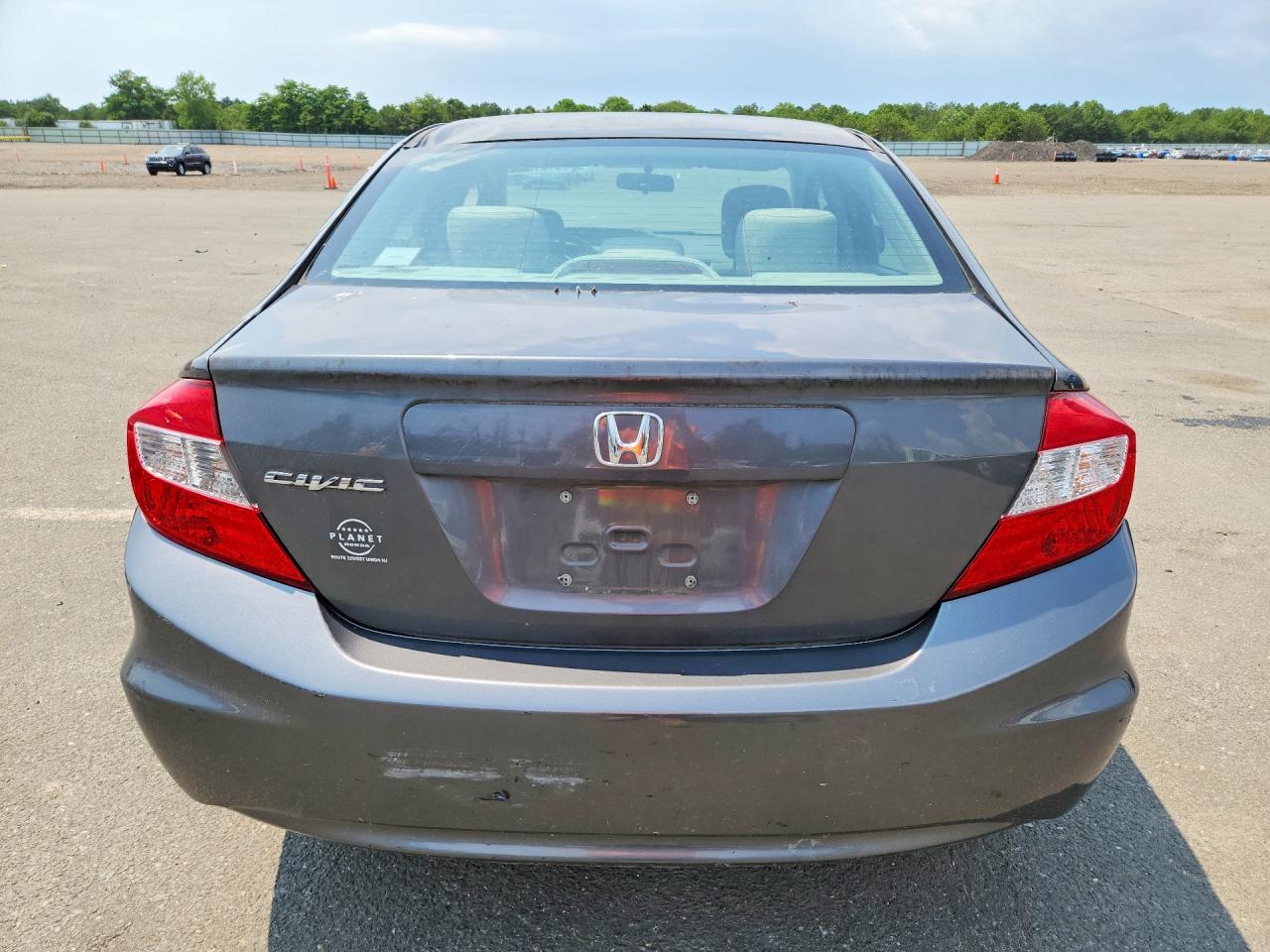 2012 Honda Civic Lx Gray vin: 2HGFB2F50CH563554