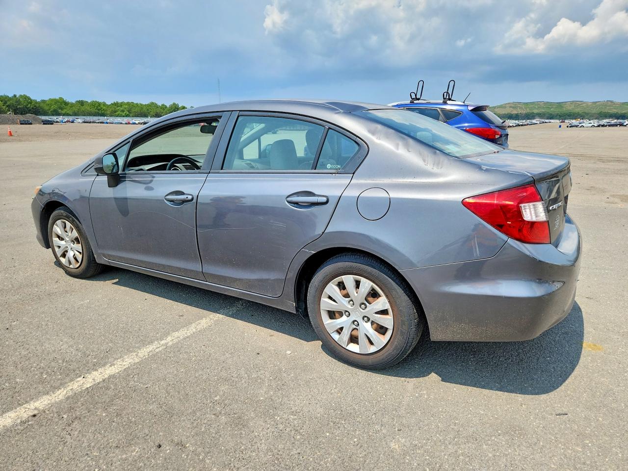 2012 Honda Civic Lx Gray vin: 2HGFB2F50CH563554
