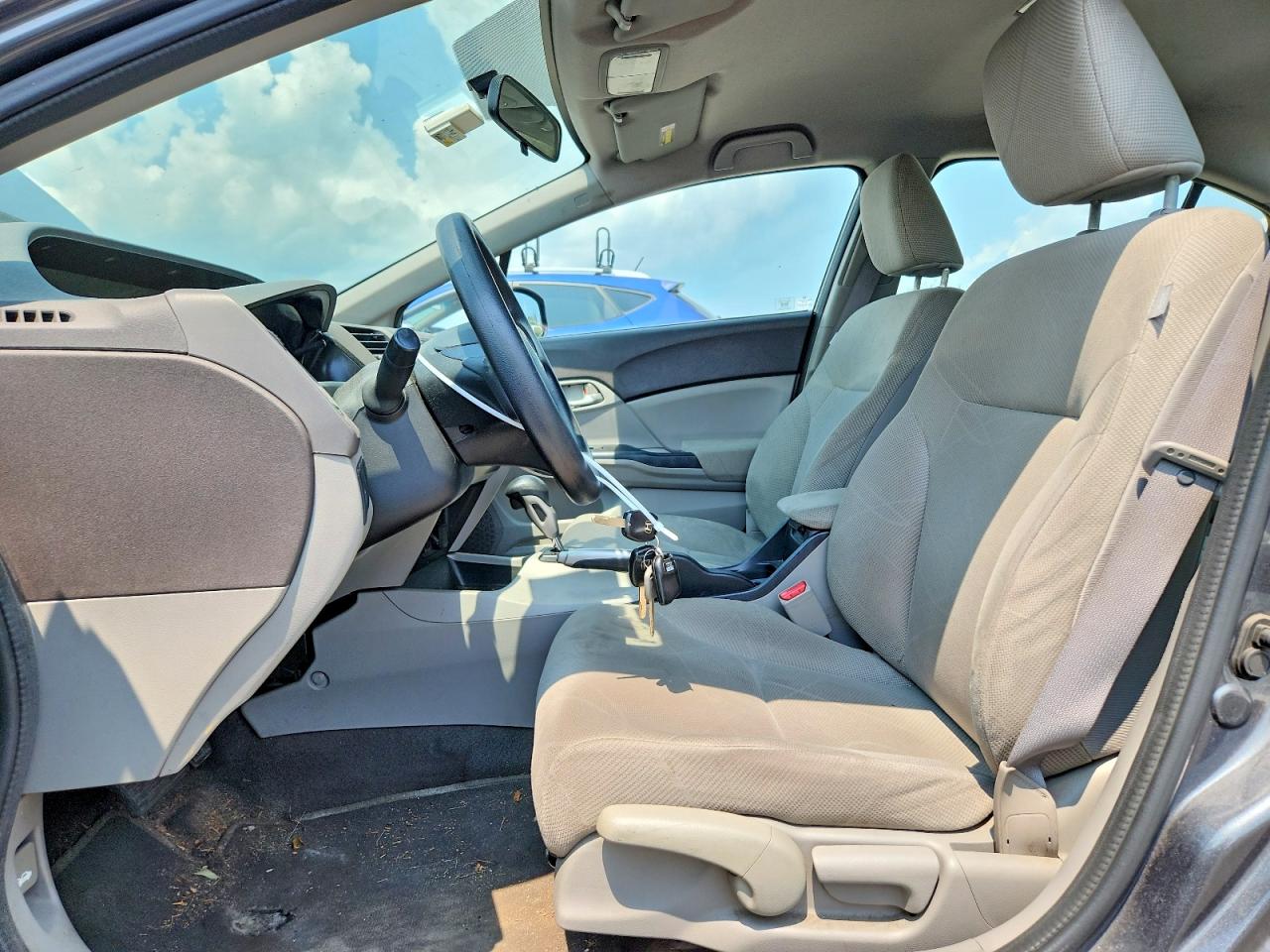 2012 Honda Civic Lx Gray vin: 2HGFB2F50CH563554