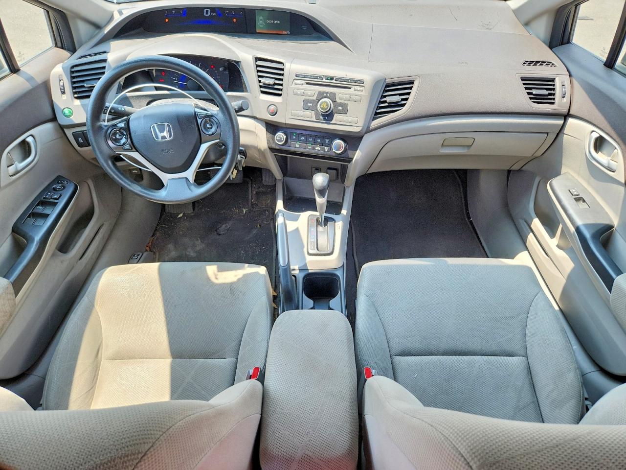 2012 Honda Civic Lx Gray vin: 2HGFB2F50CH563554