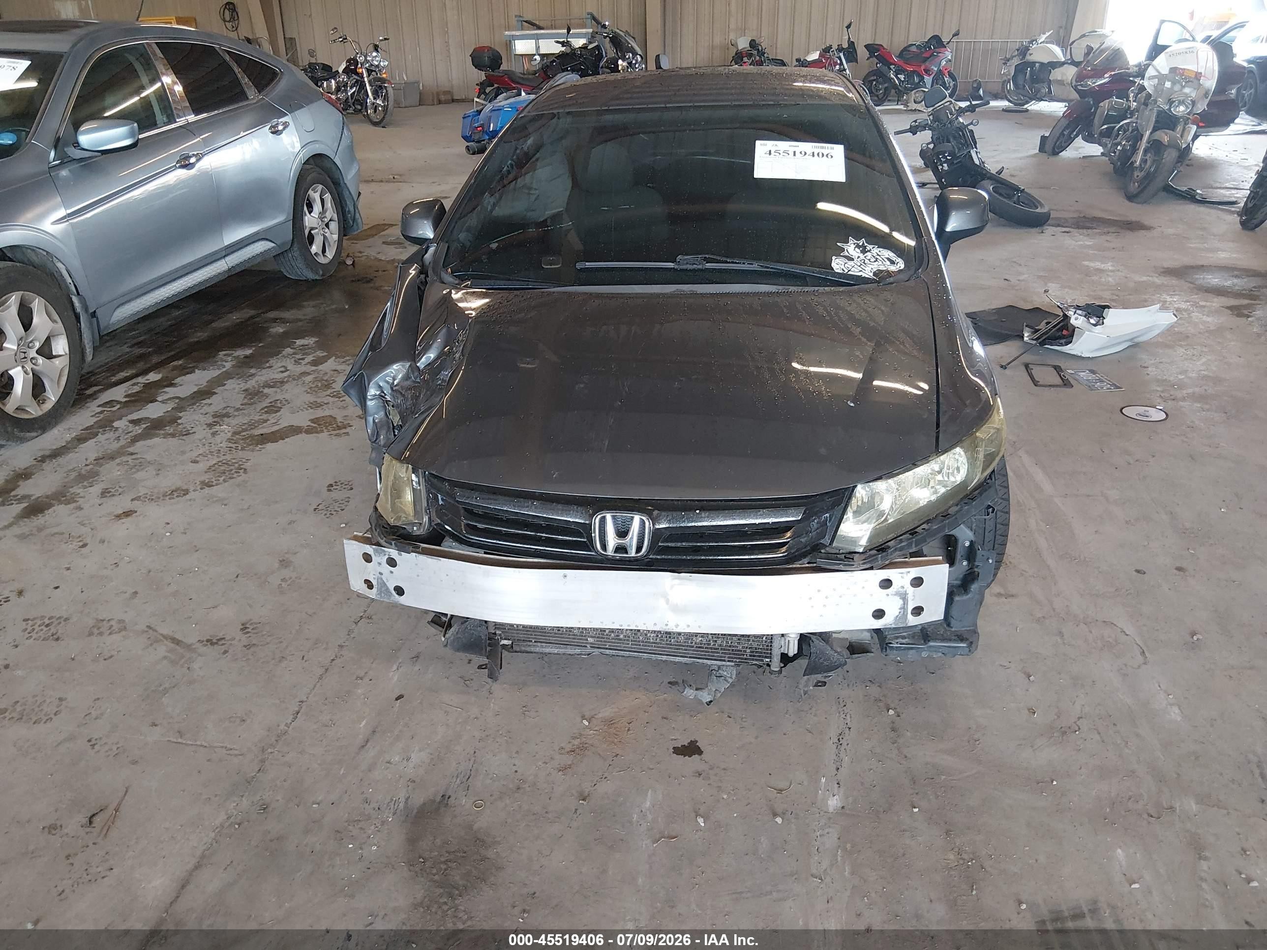 2012 Honda Civic Lx Gray vin: 2HGFB2F50CH569371