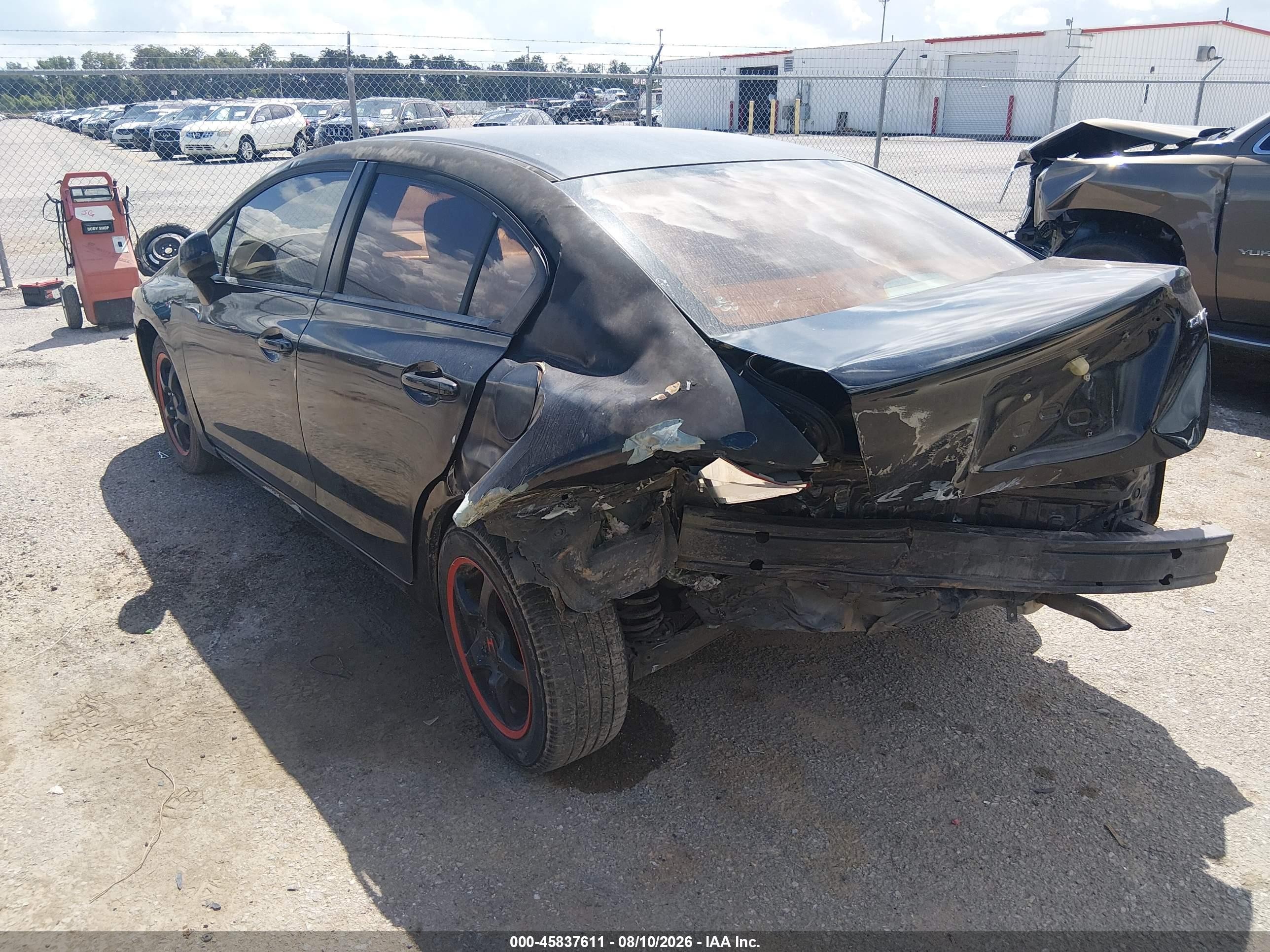 2012 Honda Civic Lx Black vin: 2HGFB2F50CH604183
