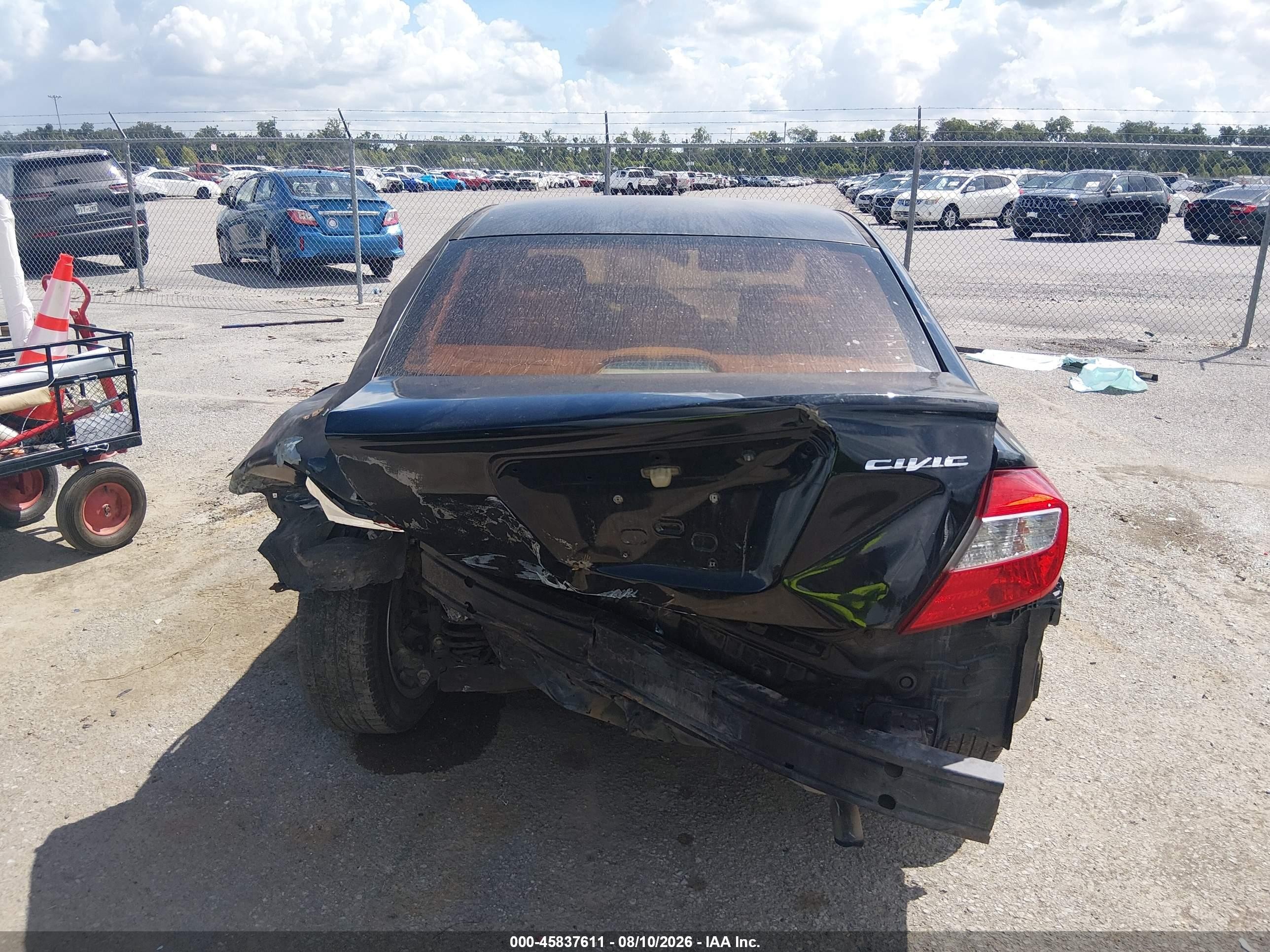 2012 Honda Civic Lx Black vin: 2HGFB2F50CH604183