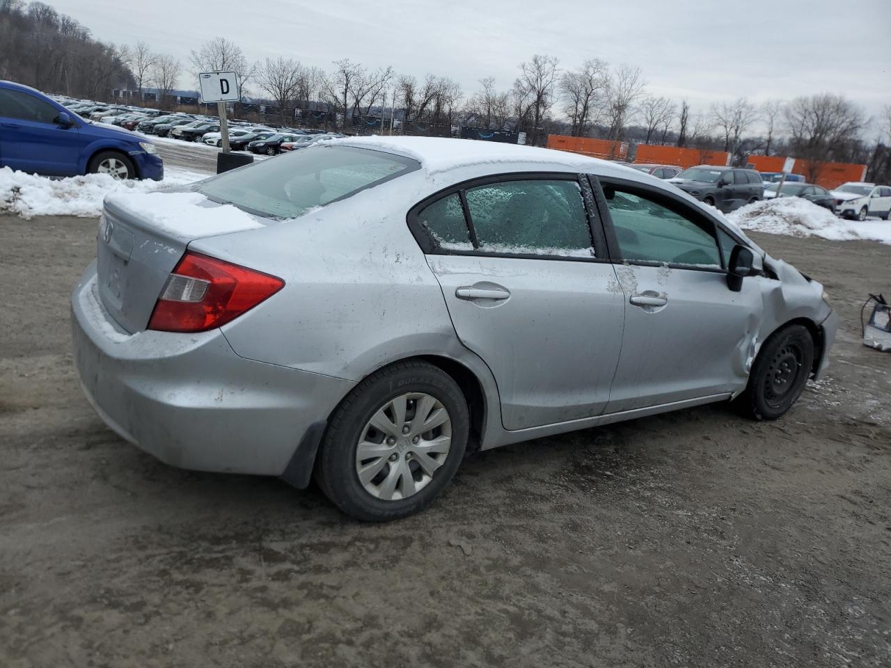 2012 Honda Civic Lx Серебряный vin: 2HGFB2F50CH611456