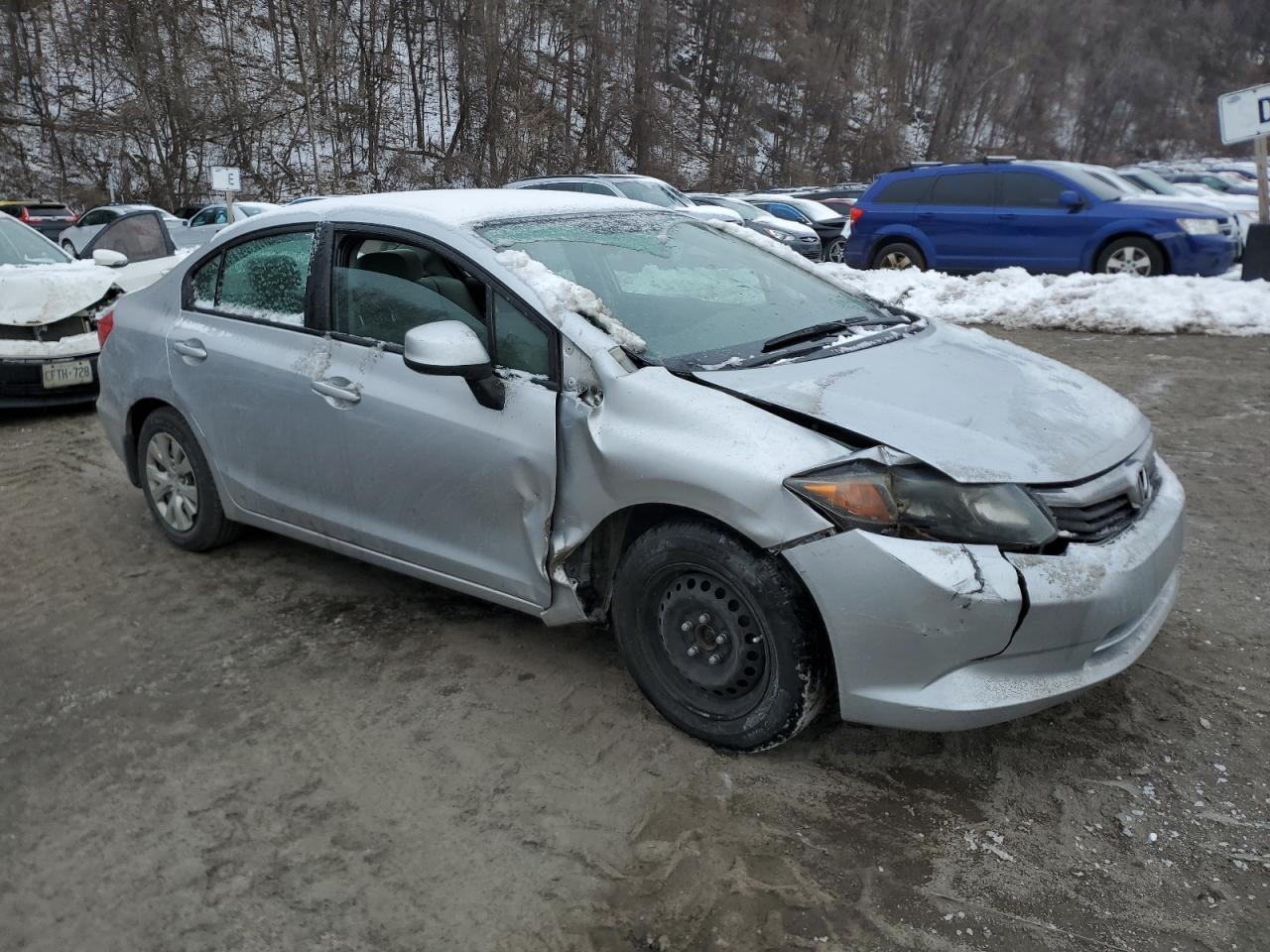 2012 Honda Civic Lx Серебряный vin: 2HGFB2F50CH611456