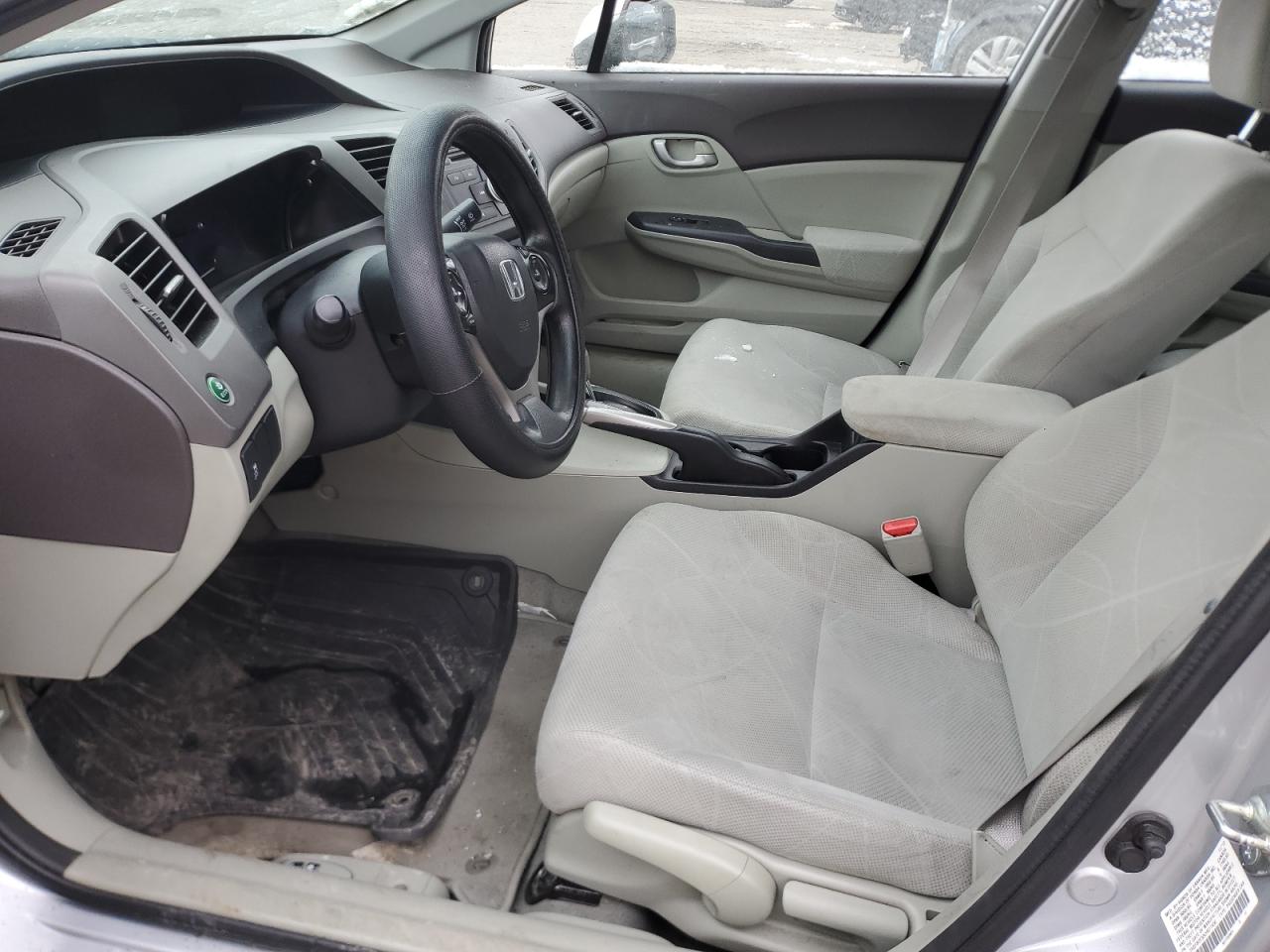 2012 Honda Civic Lx Серебряный vin: 2HGFB2F50CH611456