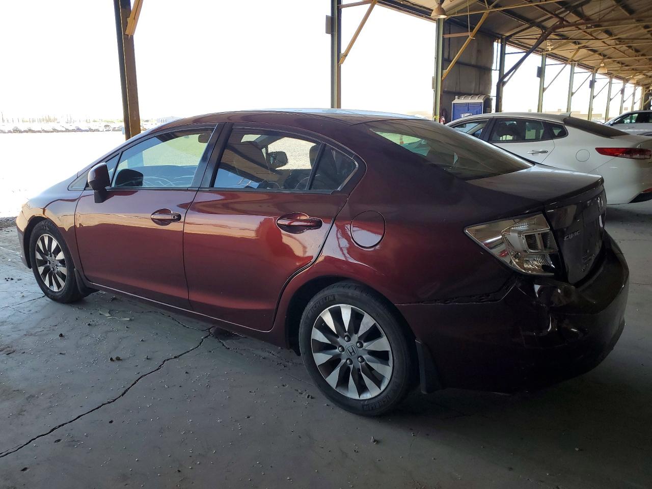 2012 Honda Civic Lx Maroon vin: 2HGFB2F50CH612591