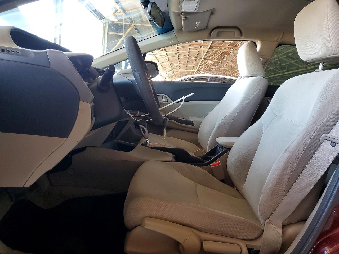 2012 Honda Civic Lx Maroon vin: 2HGFB2F50CH612591