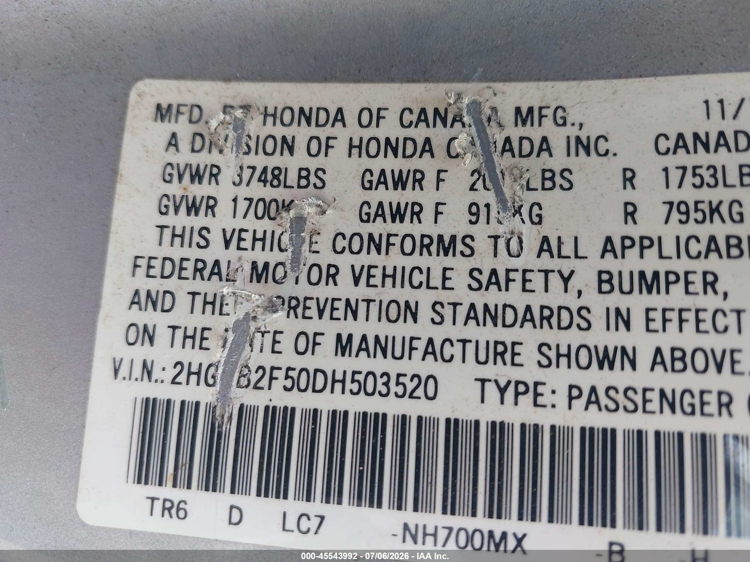 2013 Honda Civic Lx Silver vin: 2HGFB2F50DH503520