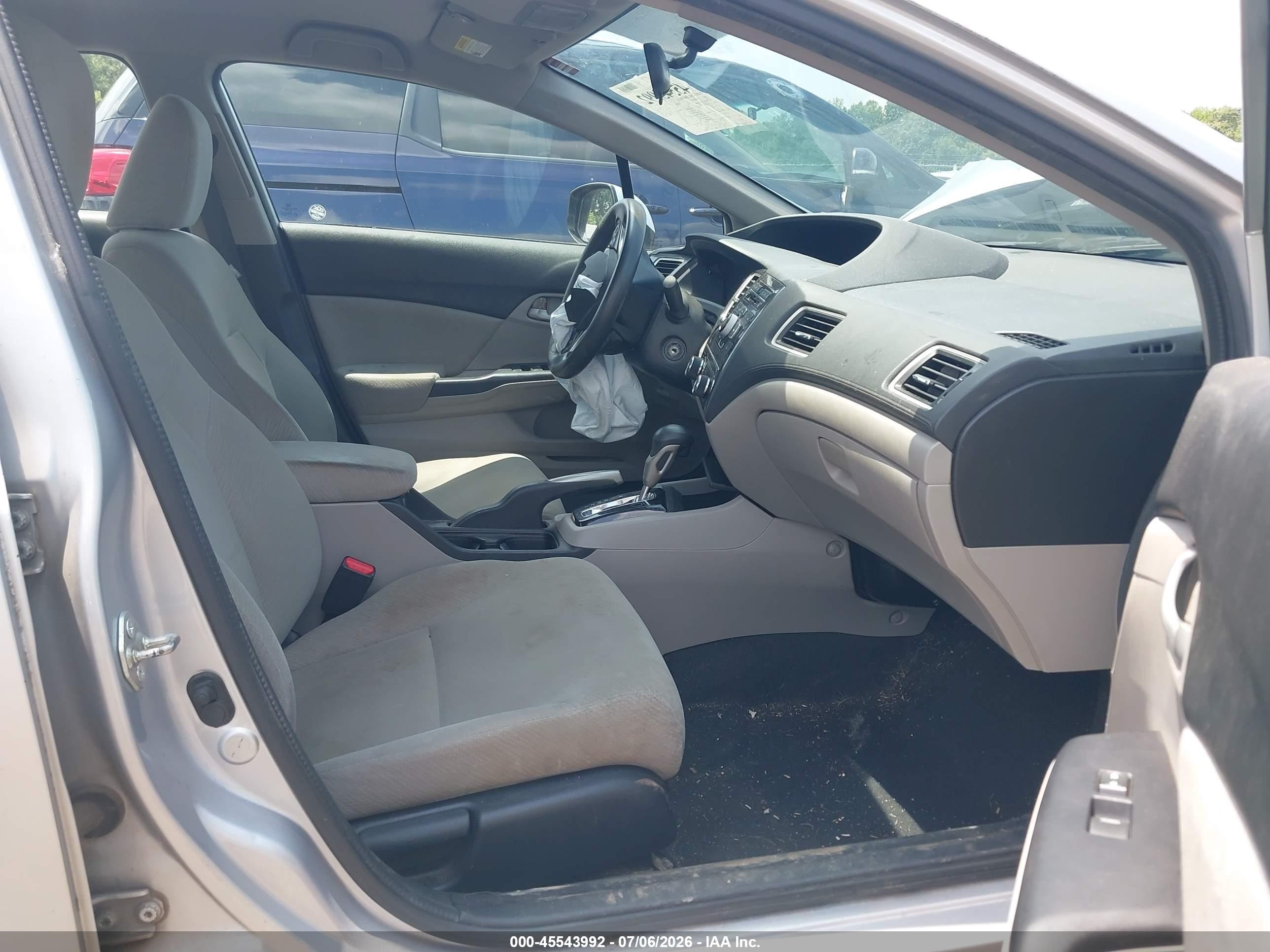 2013 Honda Civic Lx Silver vin: 2HGFB2F50DH503520