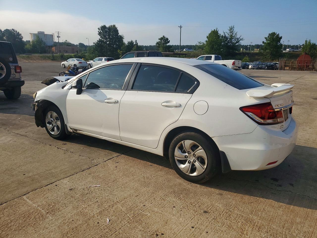 2013 Honda Civic Lx White vin: 2HGFB2F50DH505218