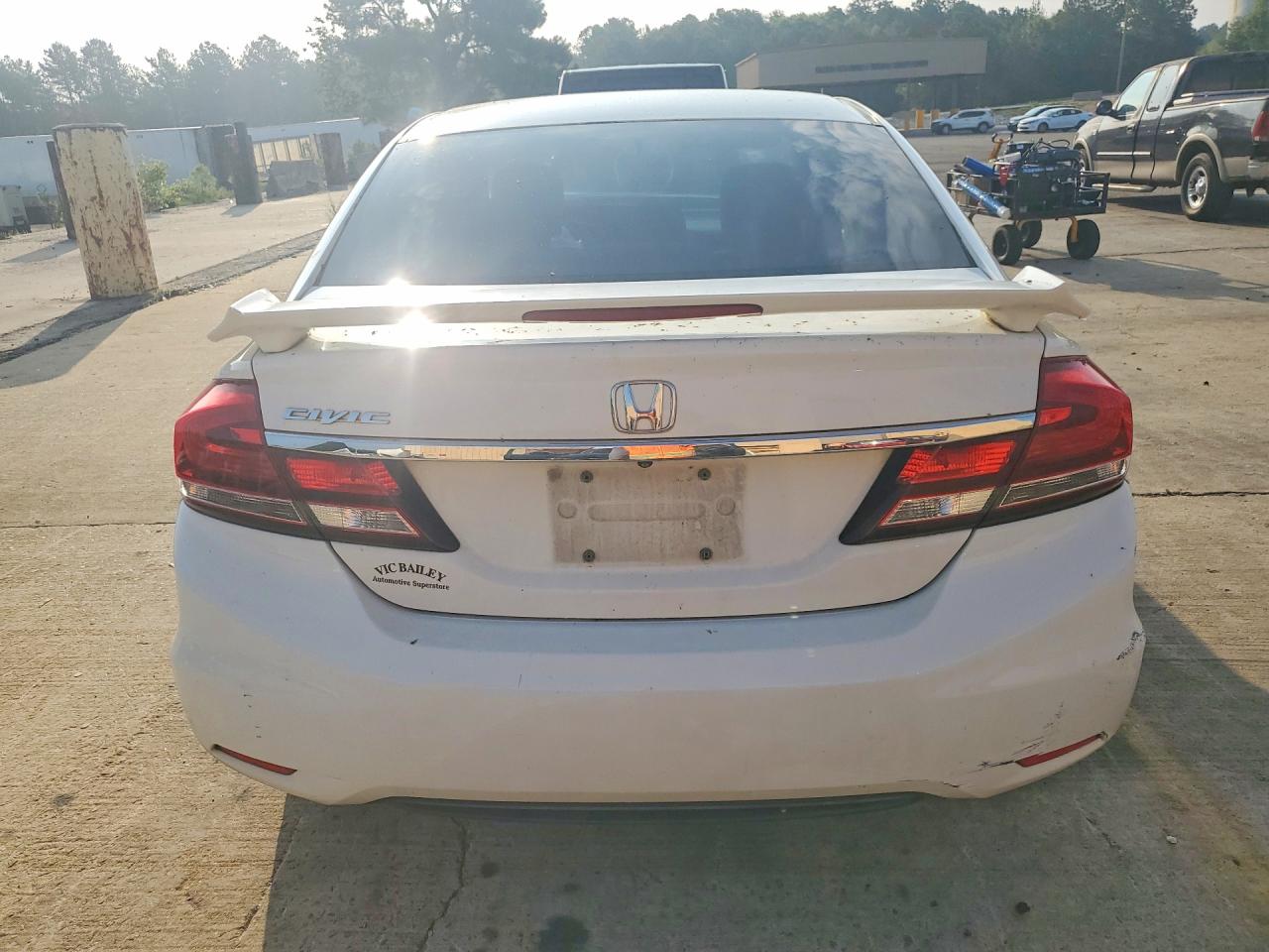 2013 Honda Civic Lx White vin: 2HGFB2F50DH505218
