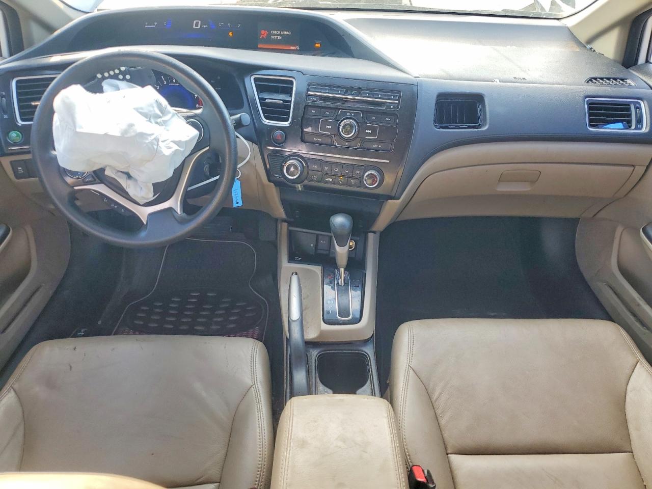 2013 Honda Civic Lx White vin: 2HGFB2F50DH505218