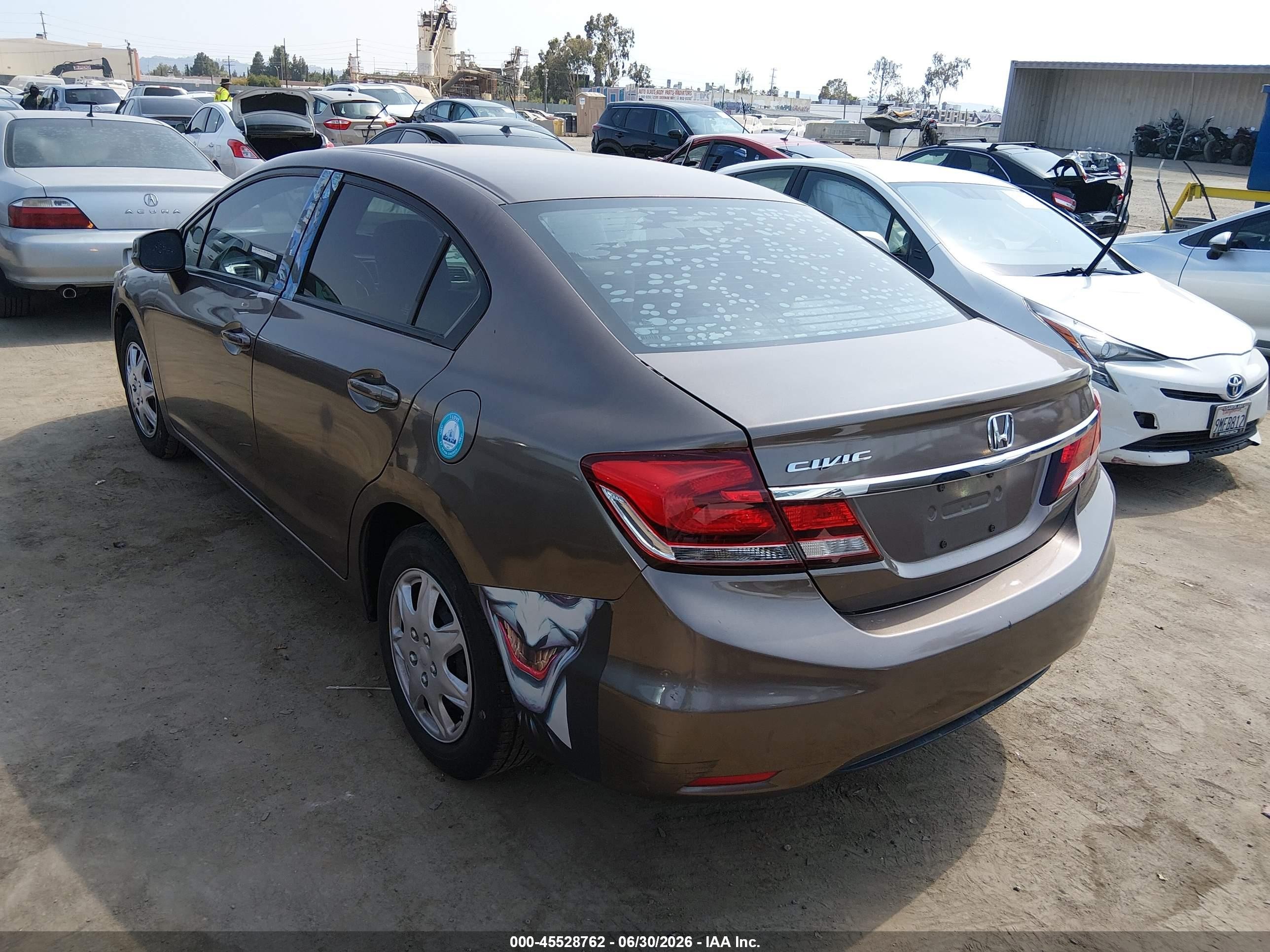 2013 Honda Civic Lx Серый vin: 2HGFB2F50DH506157