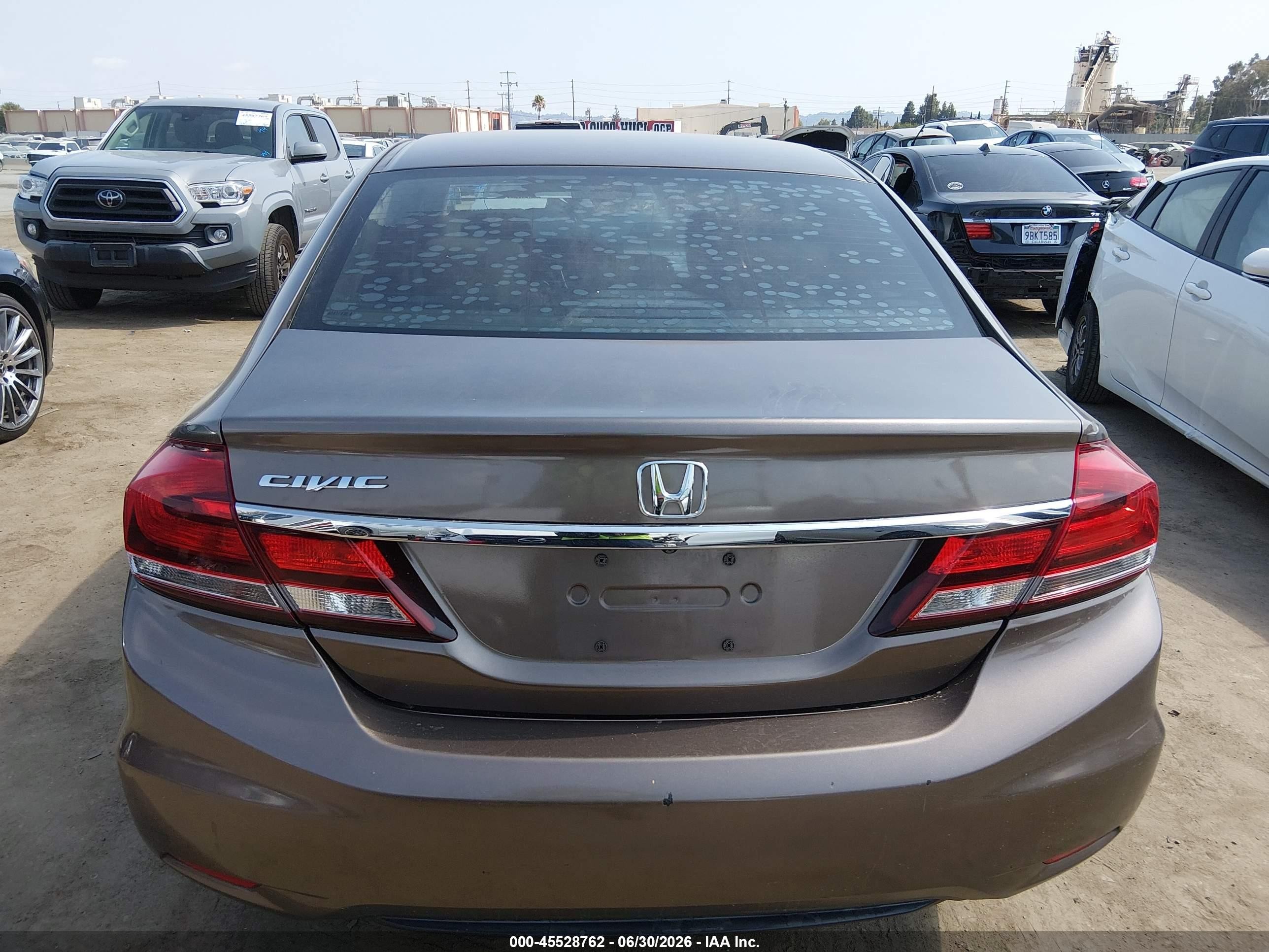 2013 Honda Civic Lx Серый vin: 2HGFB2F50DH506157