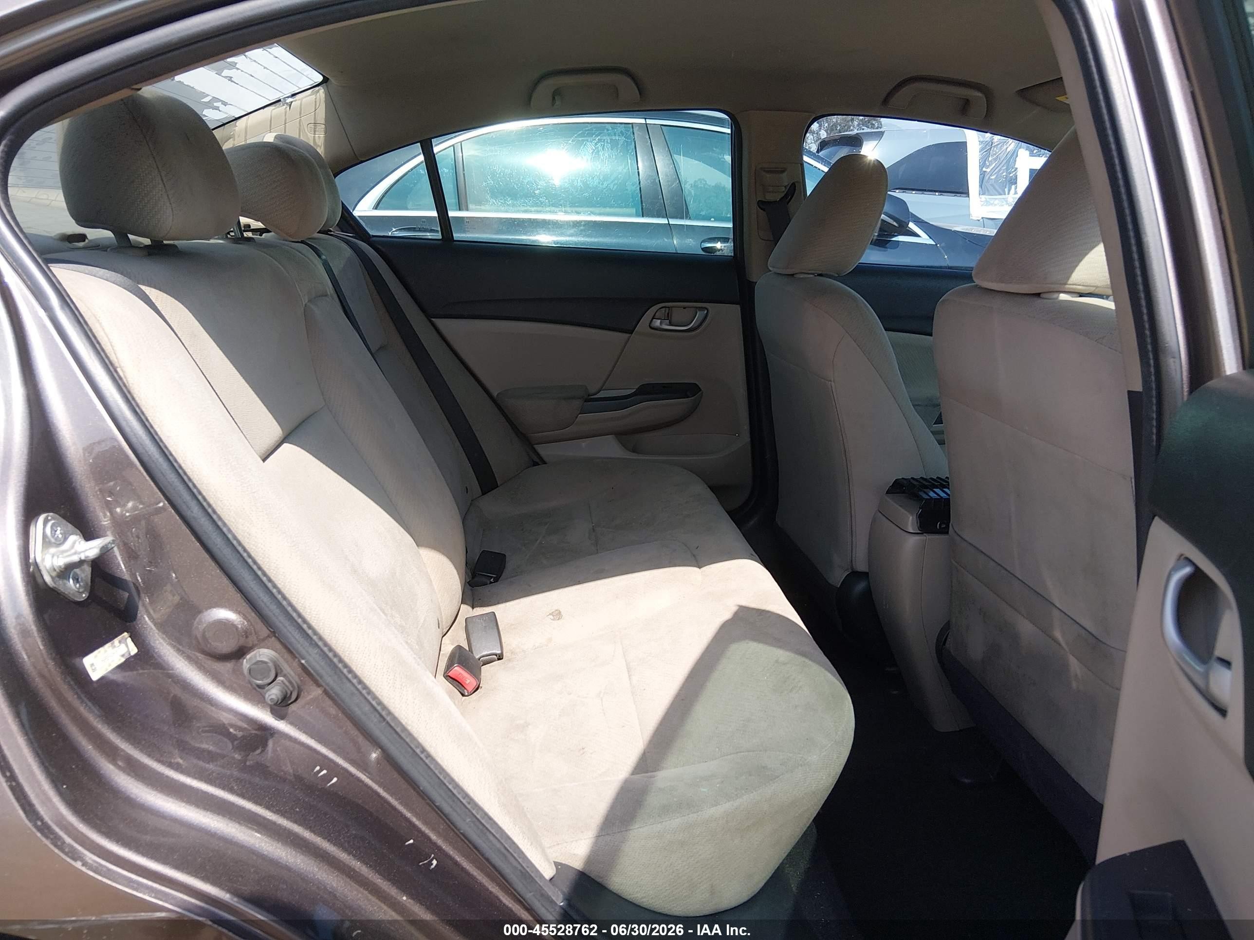 2013 Honda Civic Lx Серый vin: 2HGFB2F50DH506157