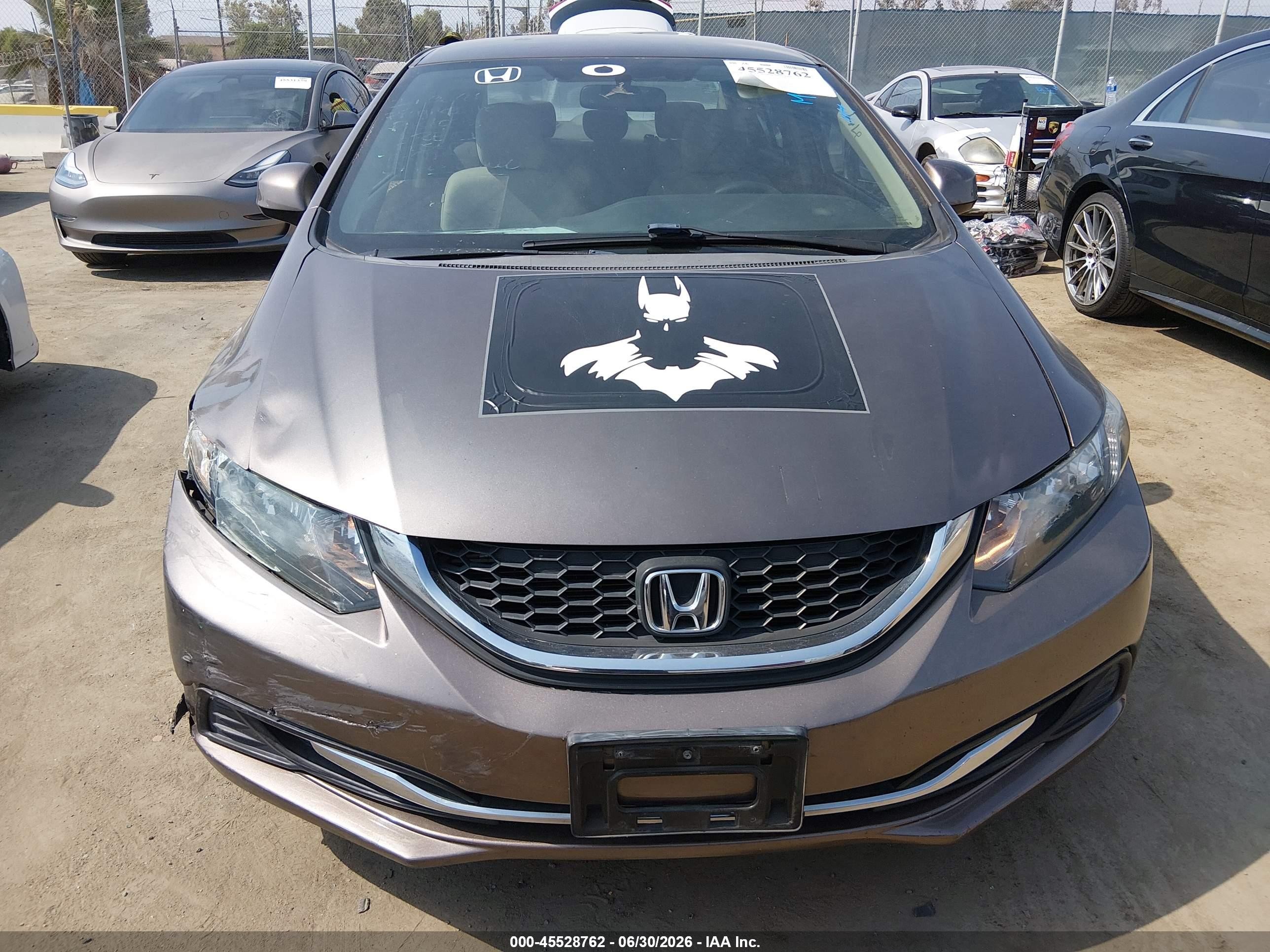2013 Honda Civic Lx Серый vin: 2HGFB2F50DH506157
