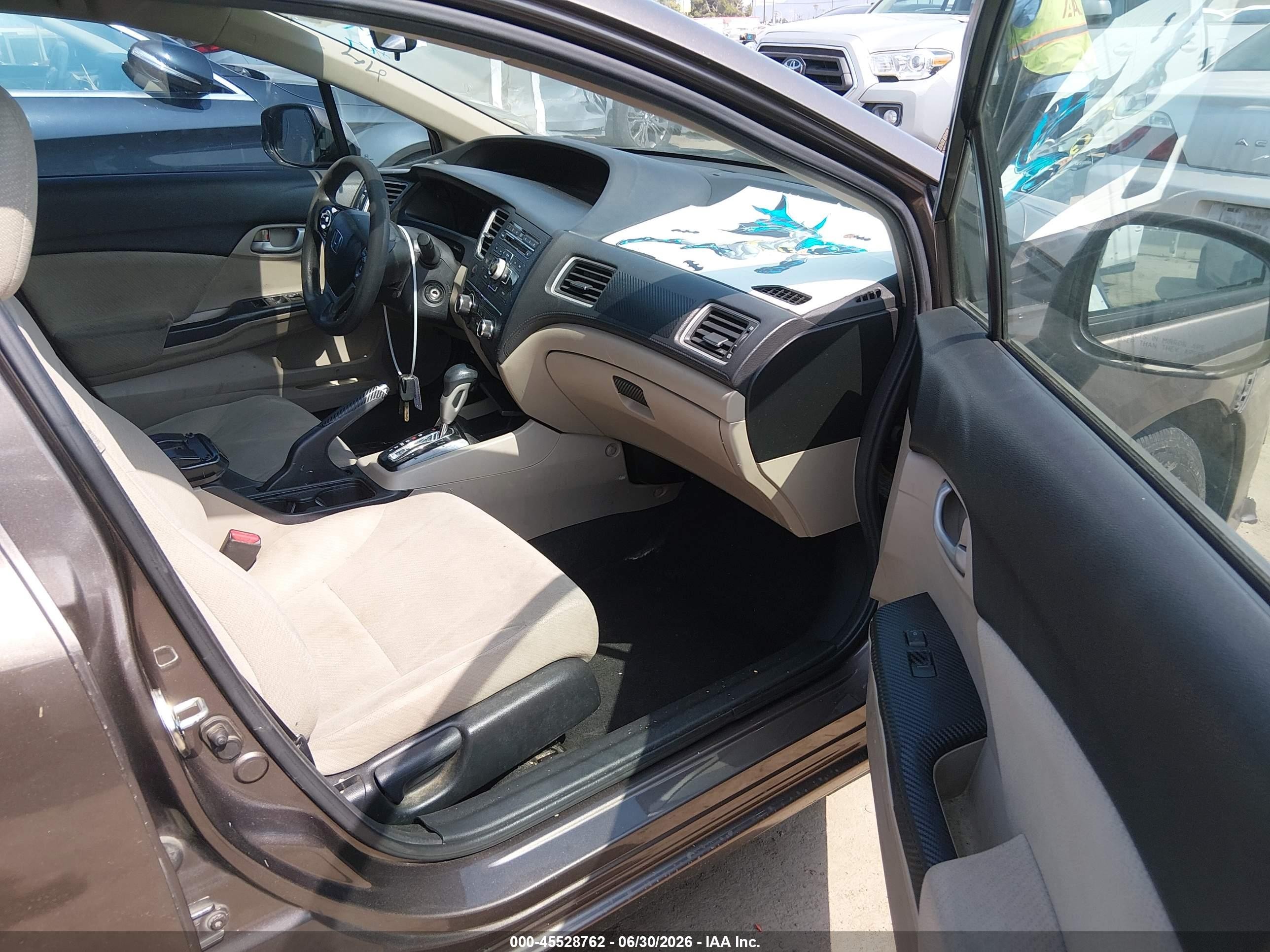 2013 Honda Civic Lx Серый vin: 2HGFB2F50DH506157