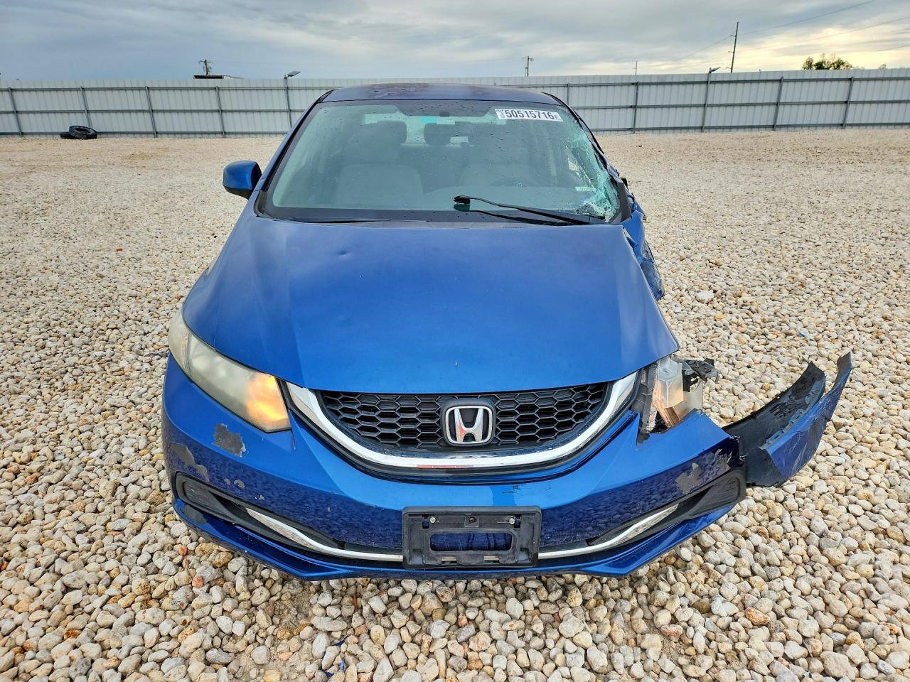 2013 Honda Civic Lx Blue vin: 2HGFB2F50DH512847
