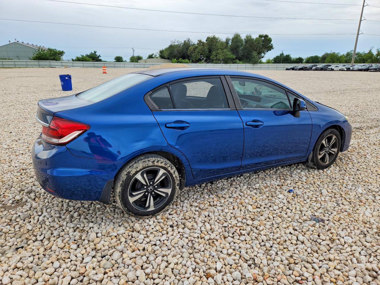 2013 Honda Civic Lx Blue vin: 2HGFB2F50DH512847