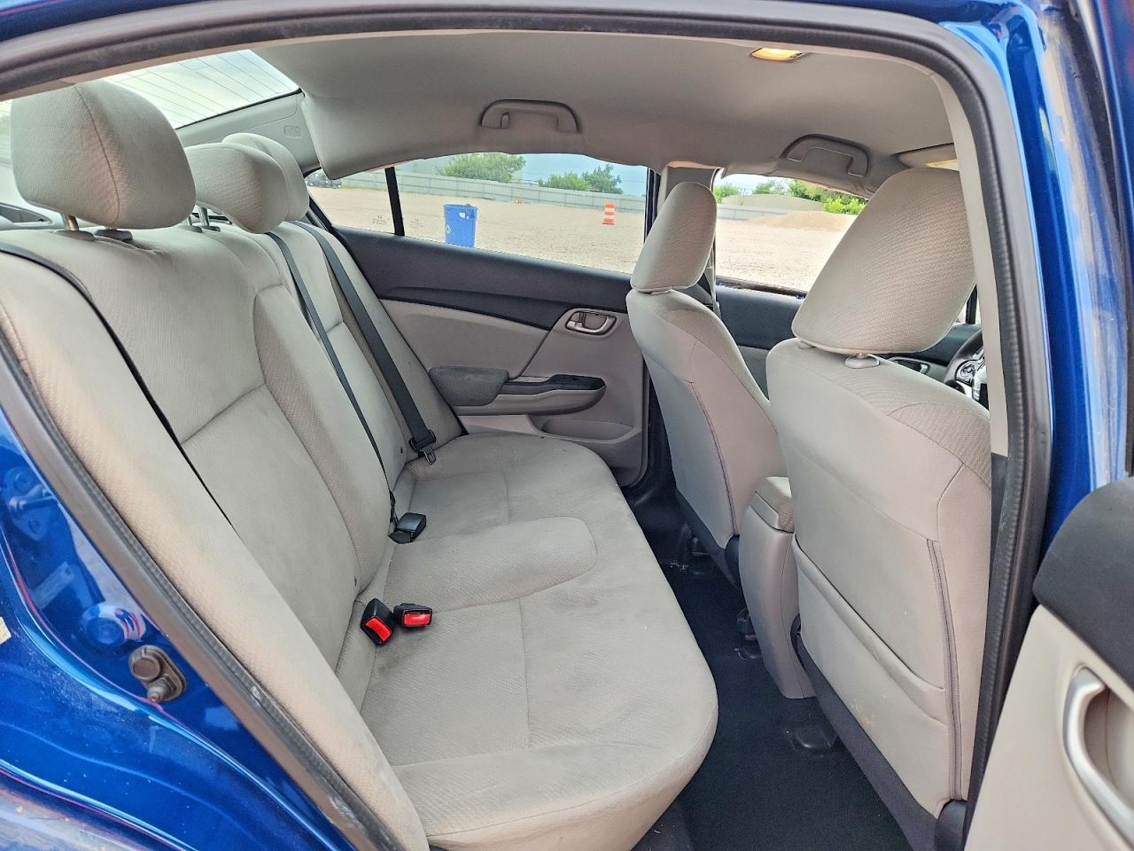 2013 Honda Civic Lx Blue vin: 2HGFB2F50DH512847